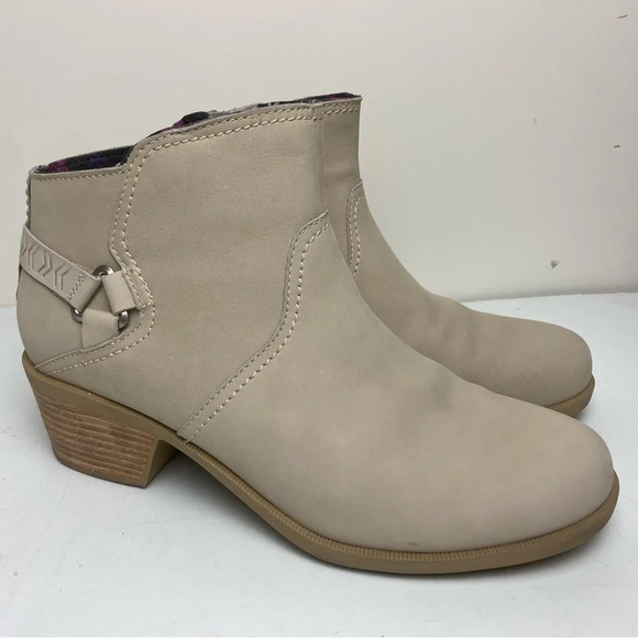 Teva Foxy Ankle Side Zip Booties Taupe Size 10 - Picture 1 of 9
